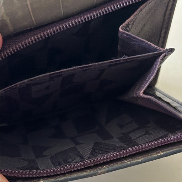 Furla Gray Croc-Embossed Wallet - Picture 8 of 8